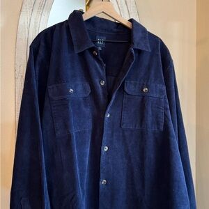 GAP Men's Deep Blue Corduroy Shirt Jacket # 18